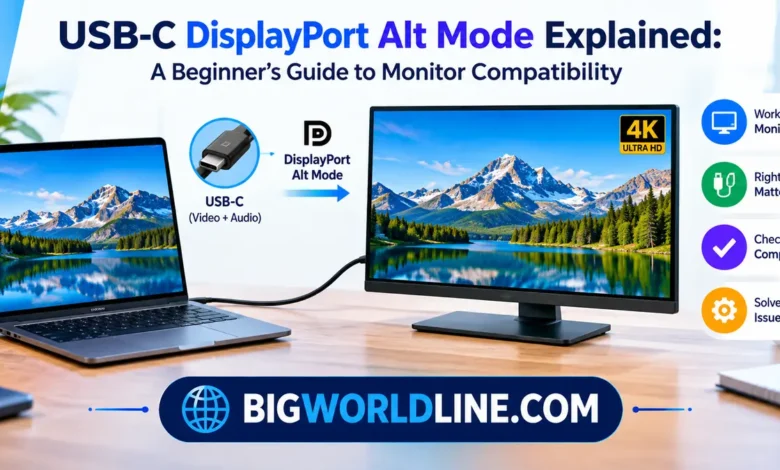 USB-C DisplayPort Alt Mode Explained: A Beginner’s Guide to Monitor Compatibility 1 USB-C DisplayPort Alt Mode explained