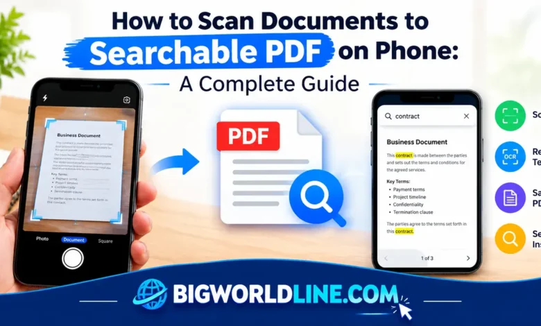 How to Scan Documents to Searchable PDF on Phone: A Complete Guide 1 scan documents to searchable PDF on phone