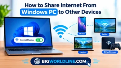 How to Share Internet From Windows PC to Other Devices 32 share internet from Windows PC to other devices