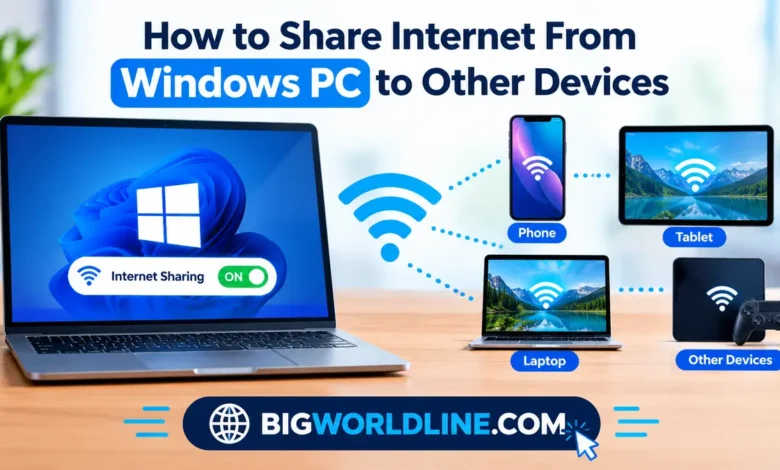 How to Share Internet From Windows PC to Other Devices 1 share internet from Windows PC to other devices