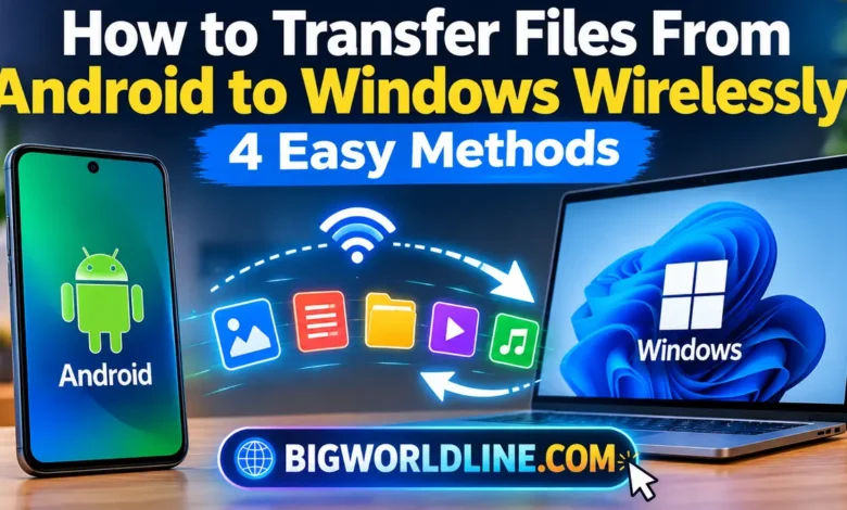 How to Transfer Files From Android to Windows Wirelessly: 4 Easy Methods 1 transfer files from Android to Windows wirelessly